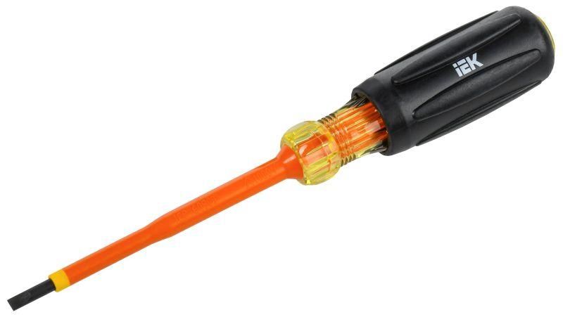 отвертка диэлектрическая sl4.0х100 т3 arma2l 5 iek a2l5-sc30-t3-sl-40-100 от BTSprom.by