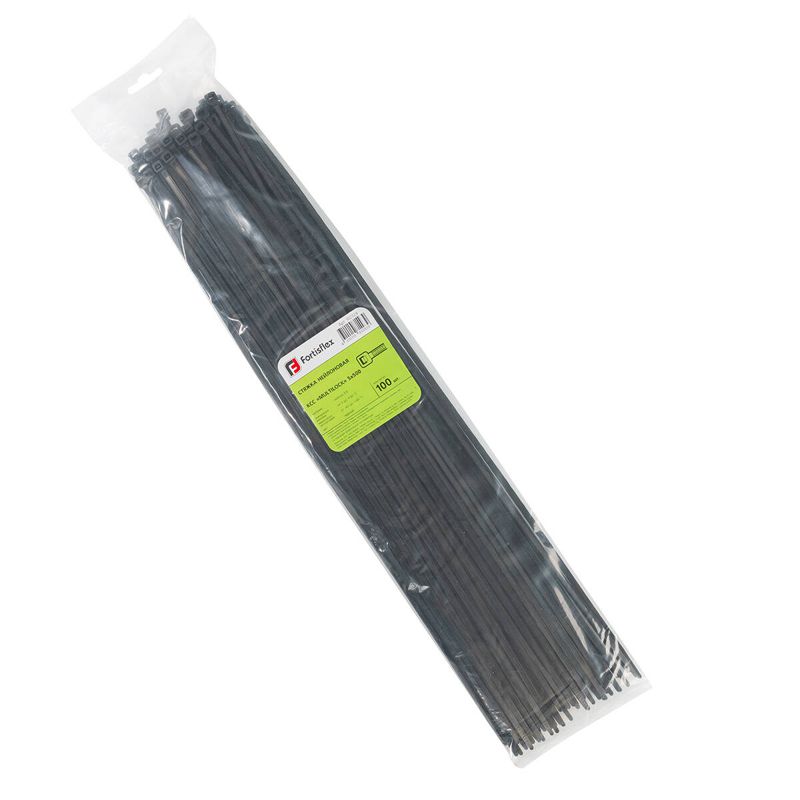 хомут нейлоновый ксс multilock 5х500 черн. (уп.100шт) fortisflex 102324 от BTSprom.by