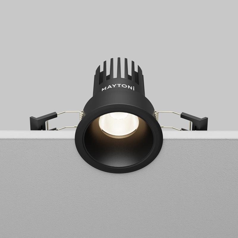  Светильник Dip 10Вт 4000К 50град. встраив. Maytoni DL115-10W-4K-B фото в каталоге от BTSprom.by