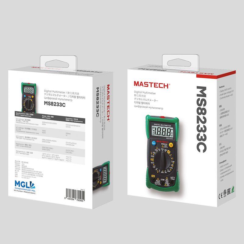  Мультиметр универсальный MS8233C Mastech 13-2015 фото в каталоге от BTSprom.by