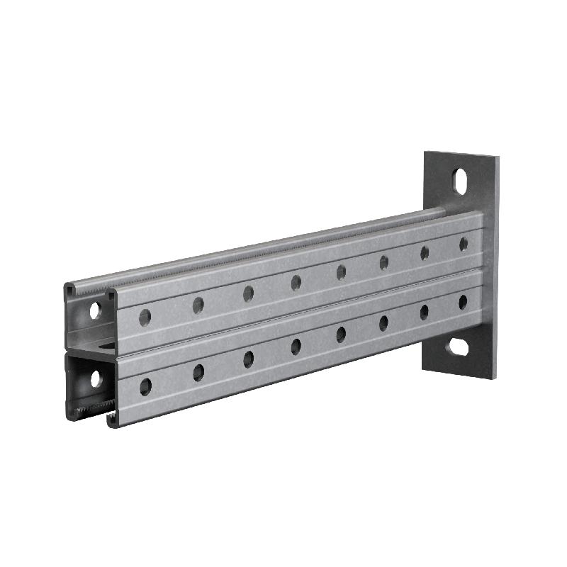 Консоль-страт двойная усиленная 41х41 L900 сталь 2.5мм (тройная перфорация) HD85 КМ LO54302 от BTSprom.by