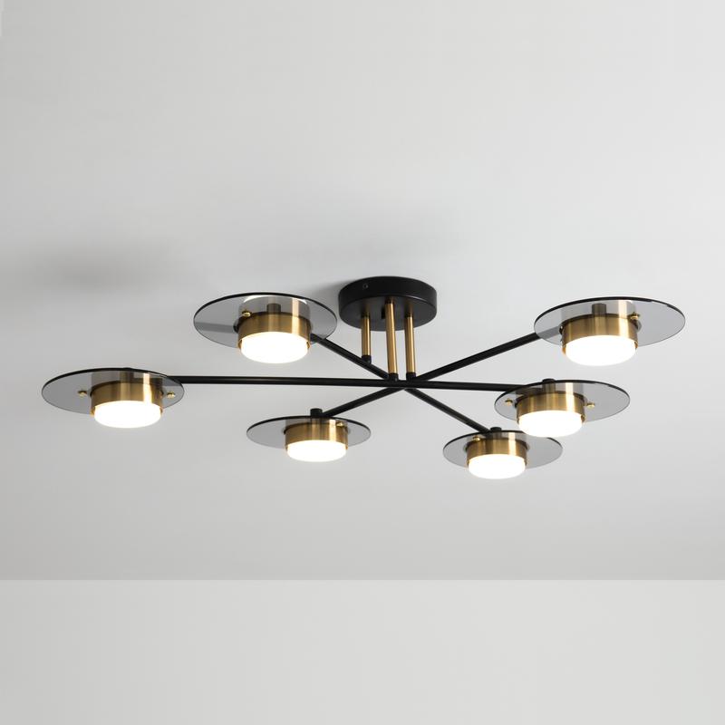  Светильник Moon 6х7Вт GX53 IP20 подвесной Freya FR5513PL-06BBZ фото в каталоге от BTSprom.by