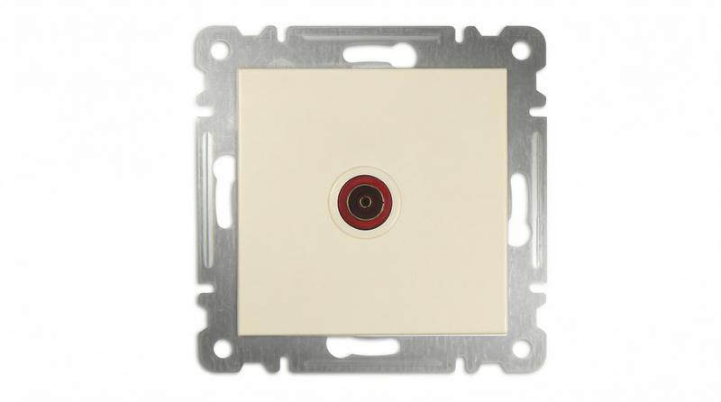 розетка телевизионная проходная tv сп karea 16а ip20 механизм крем. makel 57010007 от BTSprom.by