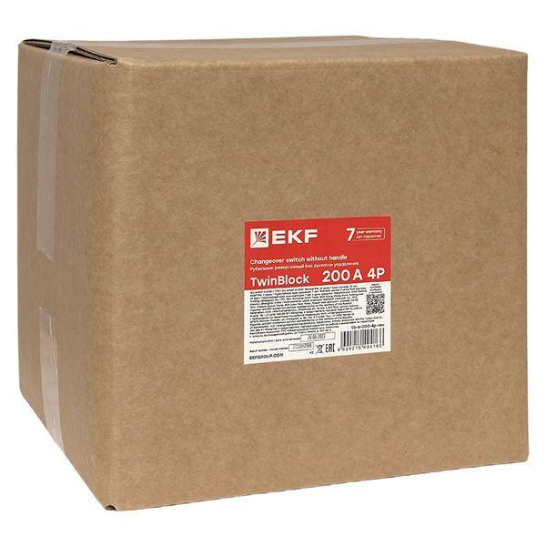  Рубильник 4п 200А реверсивный без рукоятки управления TwinBlock EKF tb-s-200-4p-rev фото в каталоге от BTSprom.by