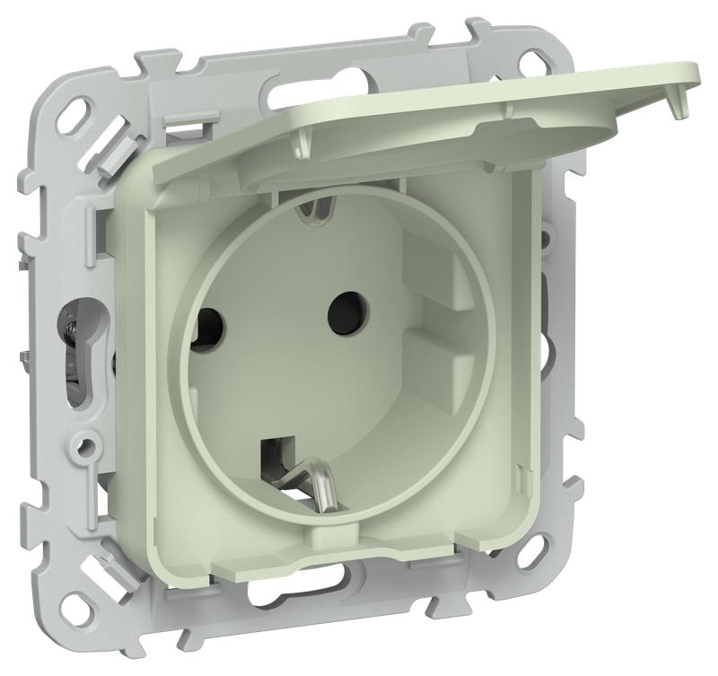 розетка сп flite рсшкр11-0-44-флп 16а ip44 с заземл. с защ. шторками и крышкой механизм панг iek fi-r16-16-44-k92 от BTSprom.by