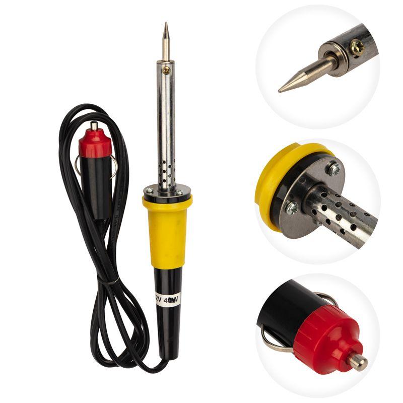  Паяльник со штекером прикуривателя автомобиля 40Вт 12В Rexant 12-0184 фото в каталоге от BTSprom.by