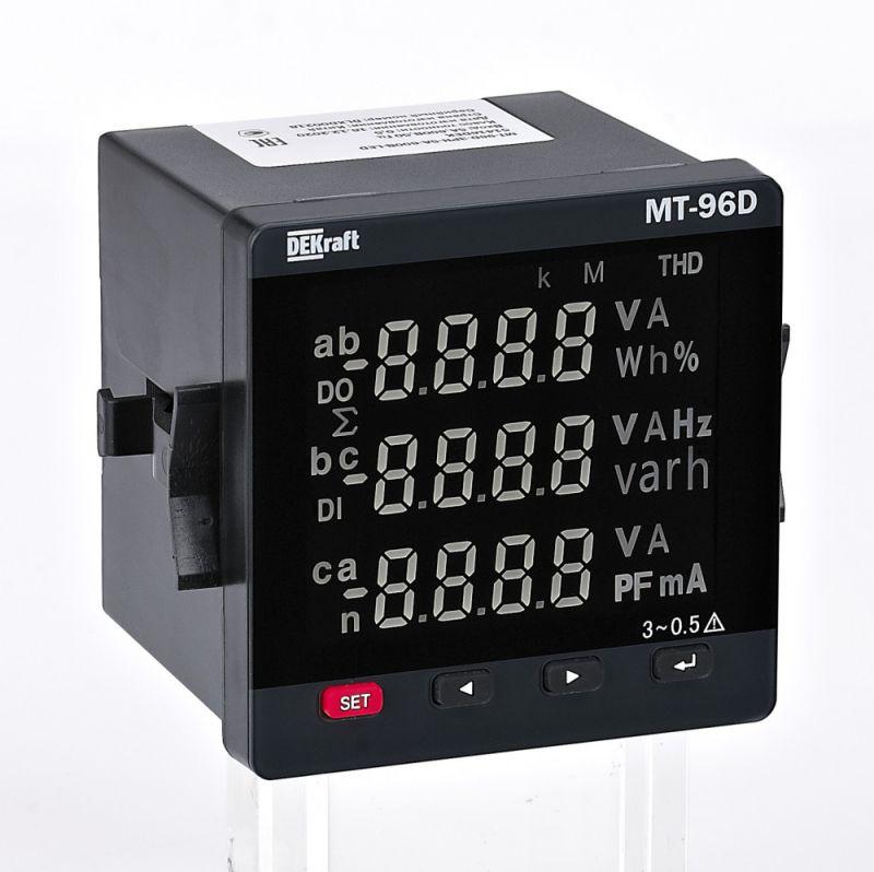 мультиметр цифровой мт-72d 3ф вх. 100в 5а 72х72мм led-дисплей dekraft 51402dek от BTSprom.by