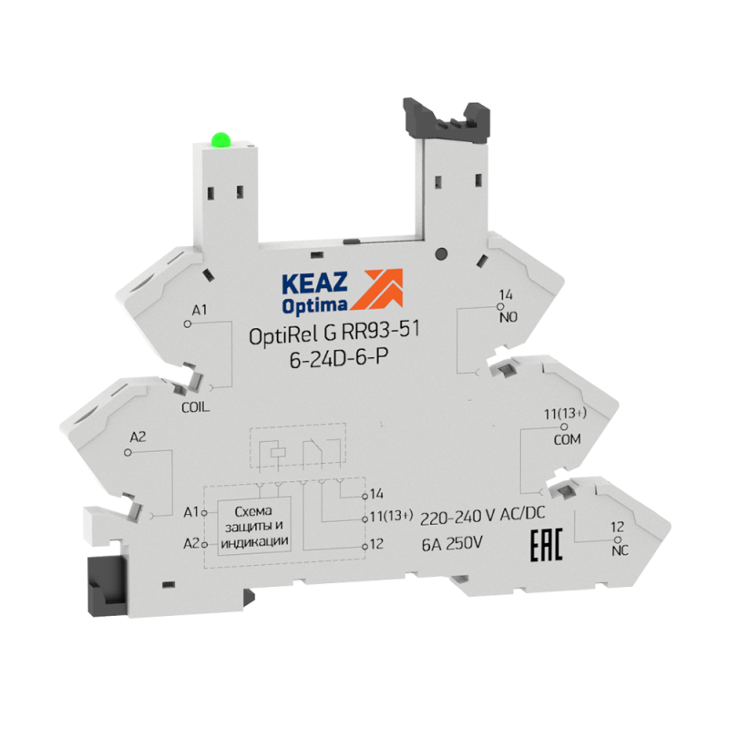 розетка для реле optirel g rr93-01-6-24d-6-v кэаз 281157 от BTSprom.by