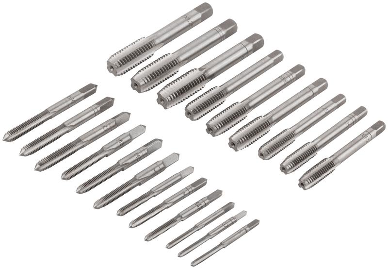  Метчики легированная сталь профи 21шт м3-М12 металлический кейс FIT 70801 фото в каталоге от BTSprom.by