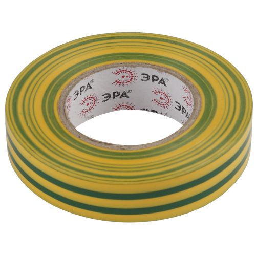  Изолента ПВХ 15ммх10м желт./зел. ЭРА C0036559 фото в каталоге от BTSprom.by
