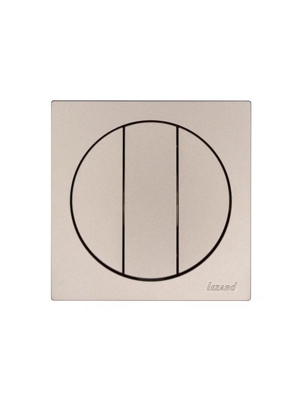  Выключатель 3-кл. СП OSEN механизм титан LEZARD 743-3788-109 фото в каталоге от BTSprom.by