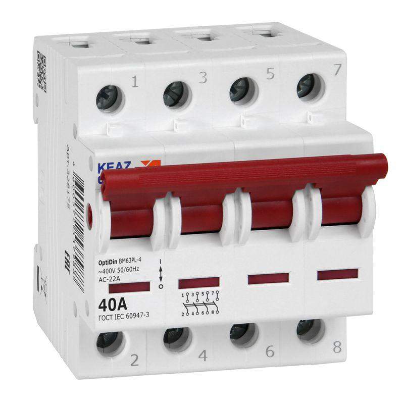 выключатель нагрузки модульный optidin bm63pl-440-ухл3 (вм63pl) кэаз 328175 от BTSprom.by