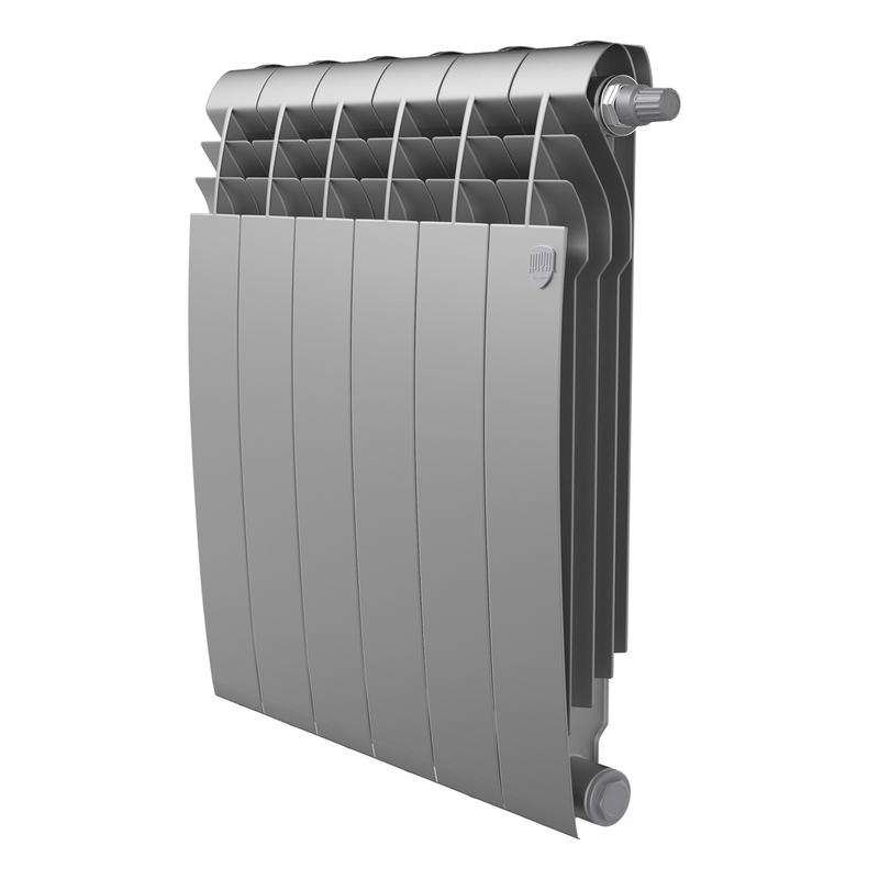 радиатор biliner 500 vr80 6 секц. биметал. silver satin royal thermo нс-1506315 от BTSprom.by