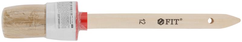  Кисть круглая натуральная светлая щетина №12 (45мм) FIT 01307 фото в каталоге от BTSprom.by