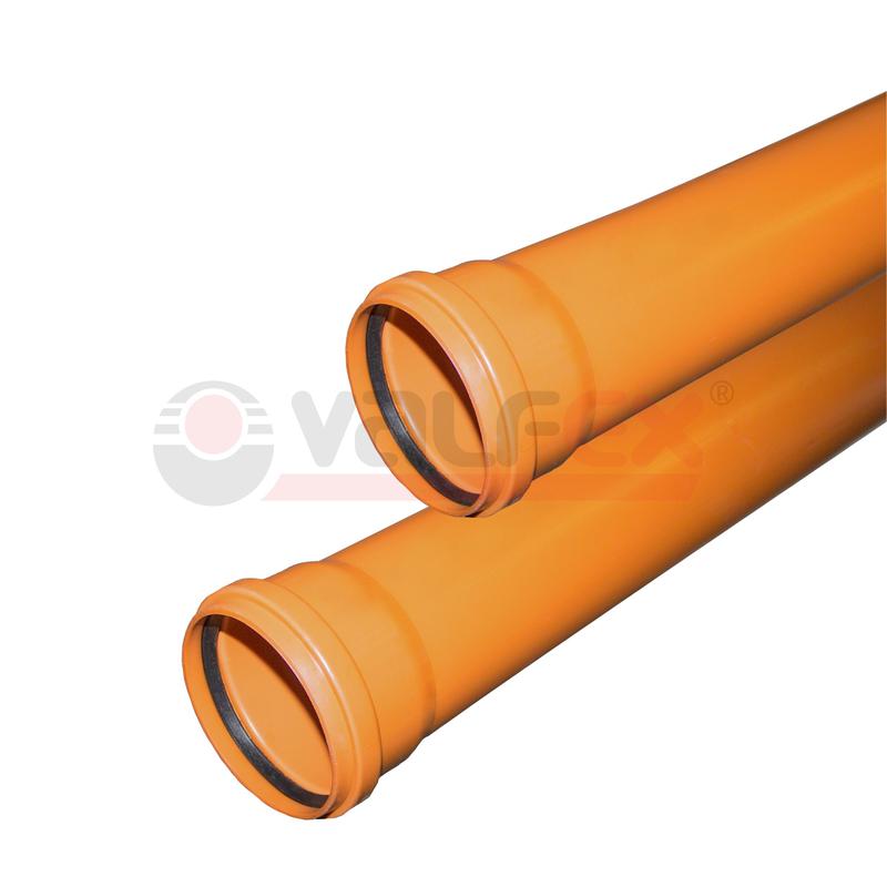 труба ф110 с раструбом l=0.5м рыжая (30) valfex 301100050 от BTSprom.by
