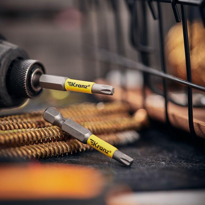  Бита для шуруповерта Torx T25х50мм (уп.2шт) Kranz KR-92-0428-1 фото в каталоге от BTSprom.by