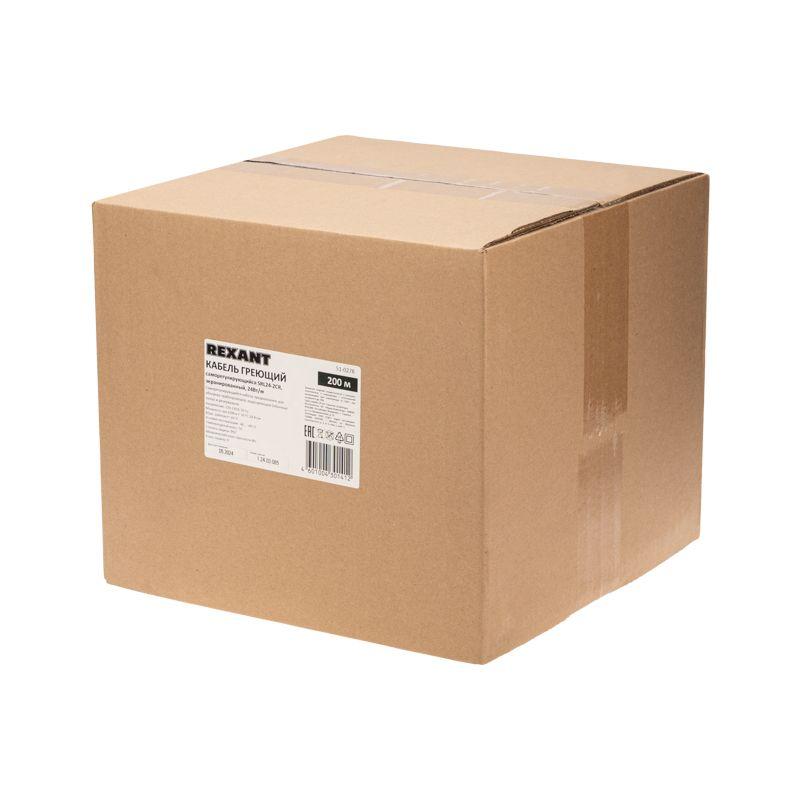  Кабель греющий (нагрев.) саморег. SRL24-2CR экранированный 24Вт/м 0.9кв.мм/70м 200м Rexant 51-0278 фото в каталоге от BTSprom.by