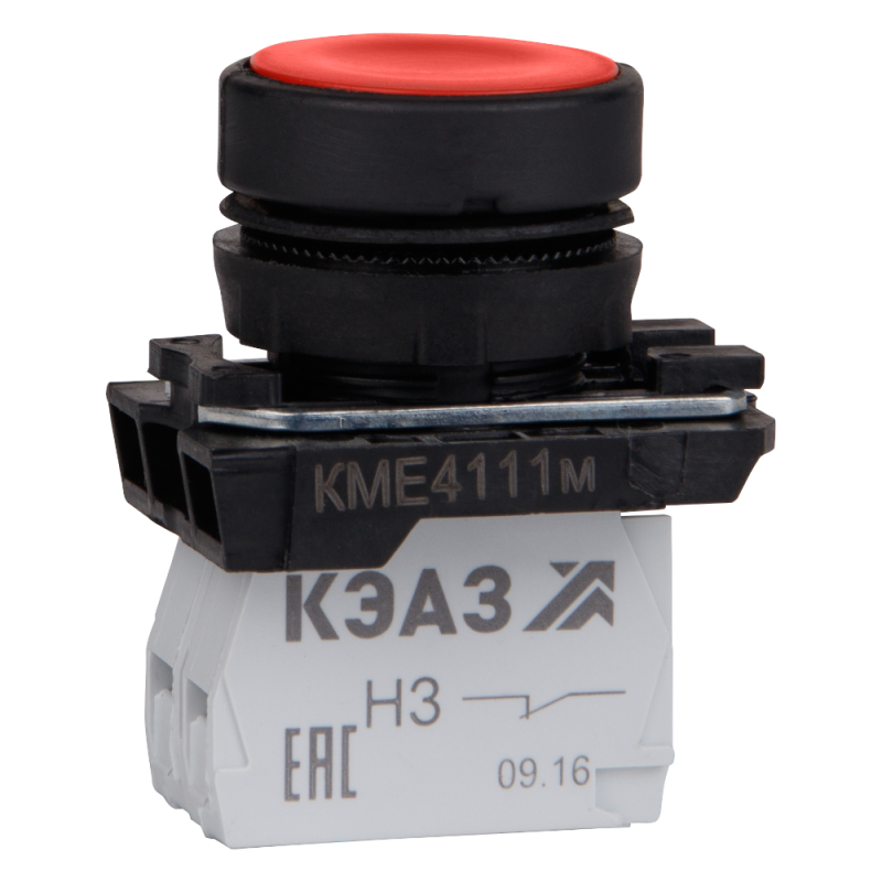 кнопка кме4110мс красн. 1но+0нз цилиндр ip40 кэаз 354435 от BTSprom.by
