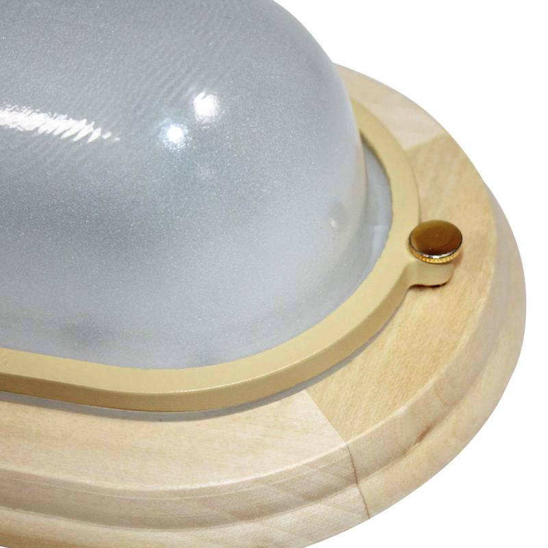  Светильник НББ 03-60-021 "Терма 1401" 1х60Вт E27 IP65 овал малый матов./корпус дерево липа (инд. упак.) Элетех 1005501032 фото в каталоге от BTSprom.by