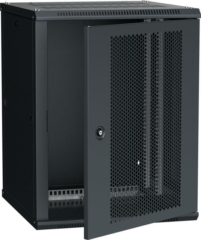шкаф linea w 15u 600х600мм перфорир. дверь ral9005 itk lwr5-15u66-pf от BTSprom.by