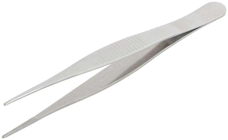  Пинцет прямой нержавеющий 125мм MOS 67437М фото в каталоге от BTSprom.by