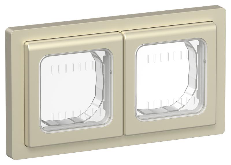 рамка 2-м сп flite рпро-2-55-флш ip55 шампань iek fi-m20-32-55-k37 от BTSprom.by