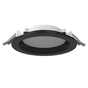 светильник светодиодный dl-01 pro 160мм 25вт 3000к 176x51мм ip65/40 круглый встраив. с опаловым рассеив. ral9005 черн. муар varton v1-rf-90183-10000-6502530 от BTSprom.by