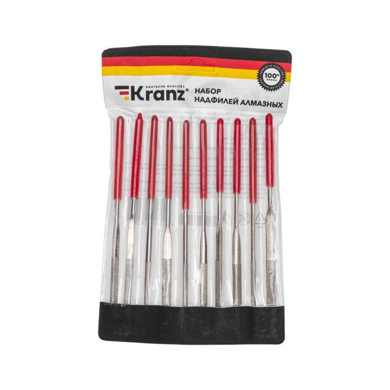  Набор надфилей алмазных 140х50х3мм Kranz KR-12-4112 фото в каталоге от BTSprom.by