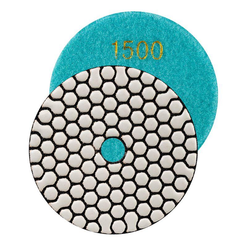 круг алмазный гибкий шлифовальный черепашка 100мм p1500 сухое шлифование kranz kr-90-0326 от BTSprom.by