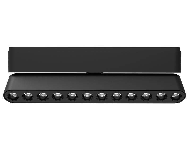 светильник светодиодный трековый mtr16 1312r 12вт 3000к spot 36град. bl ip20 низковольтный pro черн. jazzway 5056992 от BTSprom.by