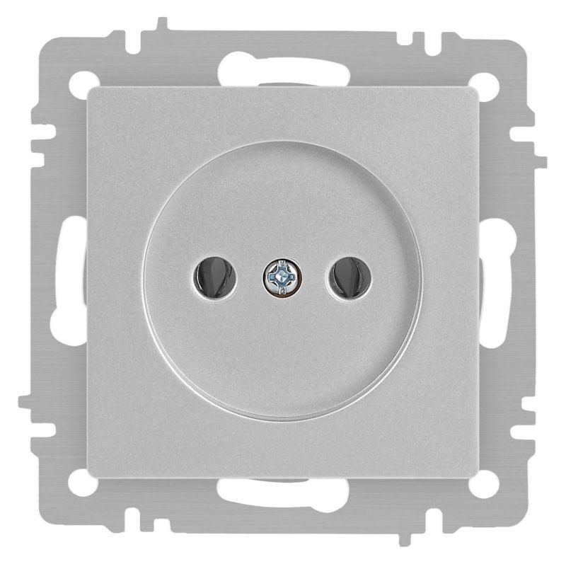 розетка 1-м сп accent 6-201-03 16а ip20 250в 2p алюм. intro б0063661 от BTSprom.by