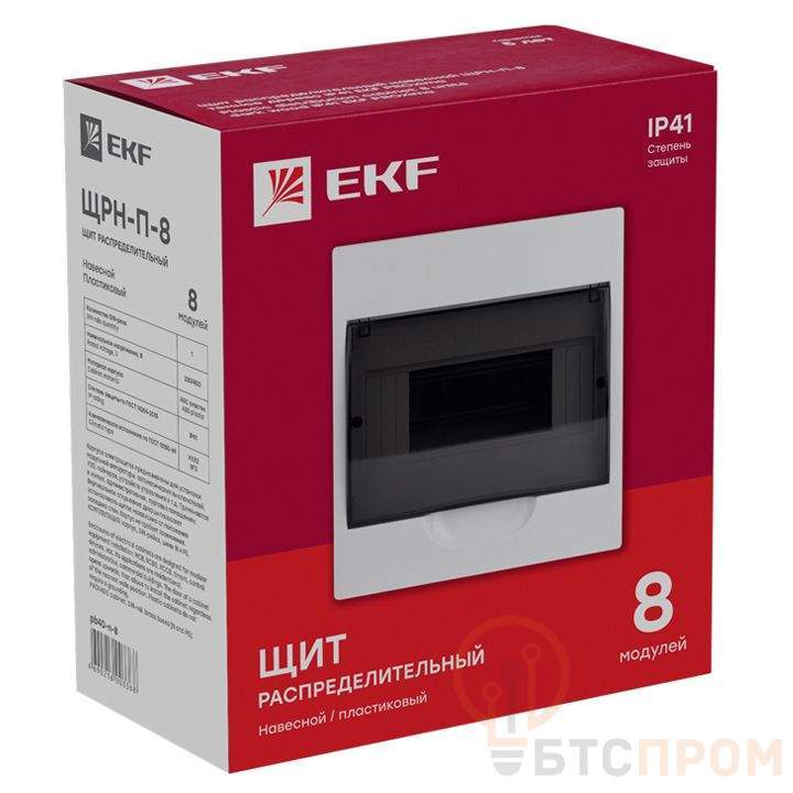  Щит ЩРН-П-8 IP41 EKF pb40-n-8 фото в каталоге от BTSprom.by