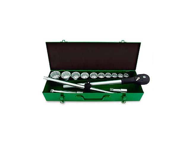 набор головок 3/4" 22-50мм 14предм. 12гр. металл. кейс toptul gcad1406 от BTSprom.by