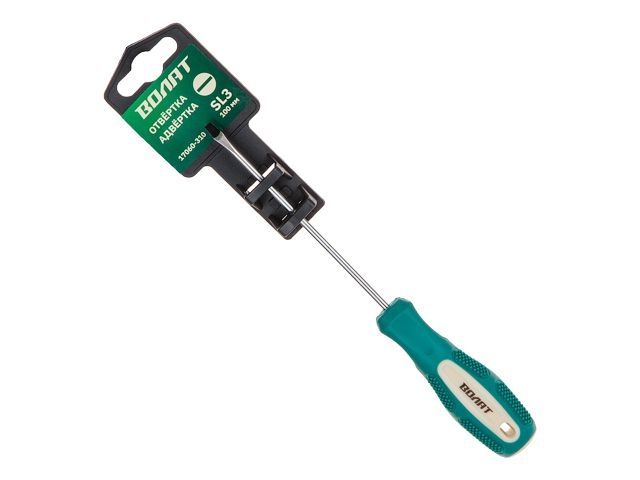 отвертка "-" 3,0х100мм sl волат (шлицевая slotted, двухкомп. рукоятка anti-slip) 17060-310 от BTSprom.by