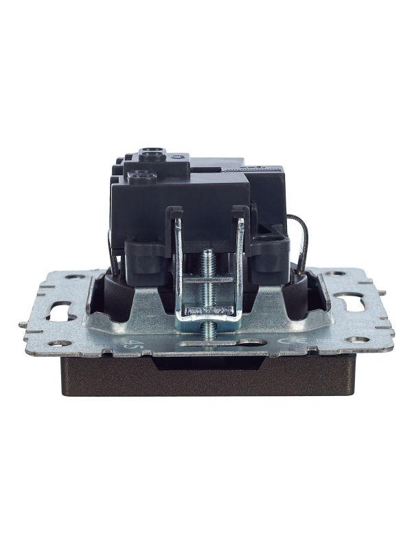  Розетка 1-м СП BRITE РС11-1-0-БрТБ 16А с заземл. без защ. шторки механизм бронза IEK BR-R11-16-K45 фото в каталоге от BTSprom.by