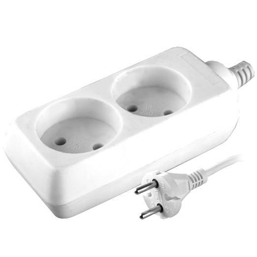 удлинитель 2х3м без заземл. 10а ip20 s 2х3 2.2квт volsten 9297 от BTSprom.by