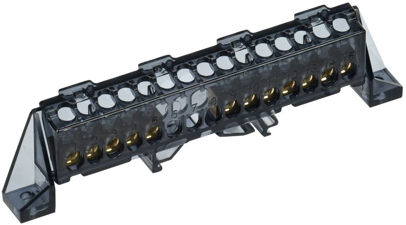 шина нулевая n в комб. изол. "стойка" 6х9-5+7-ч tekfor iek tf-nn10-57-dp-k02 от BTSprom.by