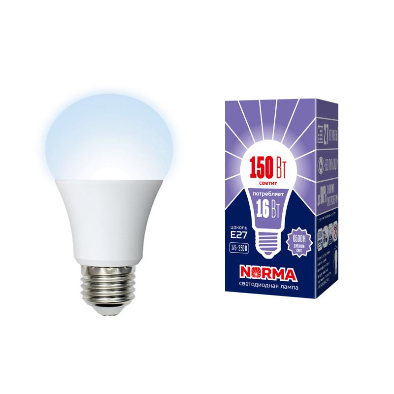 лампа светодиодная led-a60-16w/dw/e27/fr/nr norma 16вт матовая e27 (упак. картон) volpe ul-00004025 от BTSprom.by