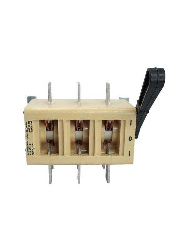  Выключатель-разъединитель ВР32-37 А 70220-00 УХЛ3 400А несъемная боковая рукоятка 3п на два направления IP00 Электротехник ET006532 фото в каталоге от BTSprom.by