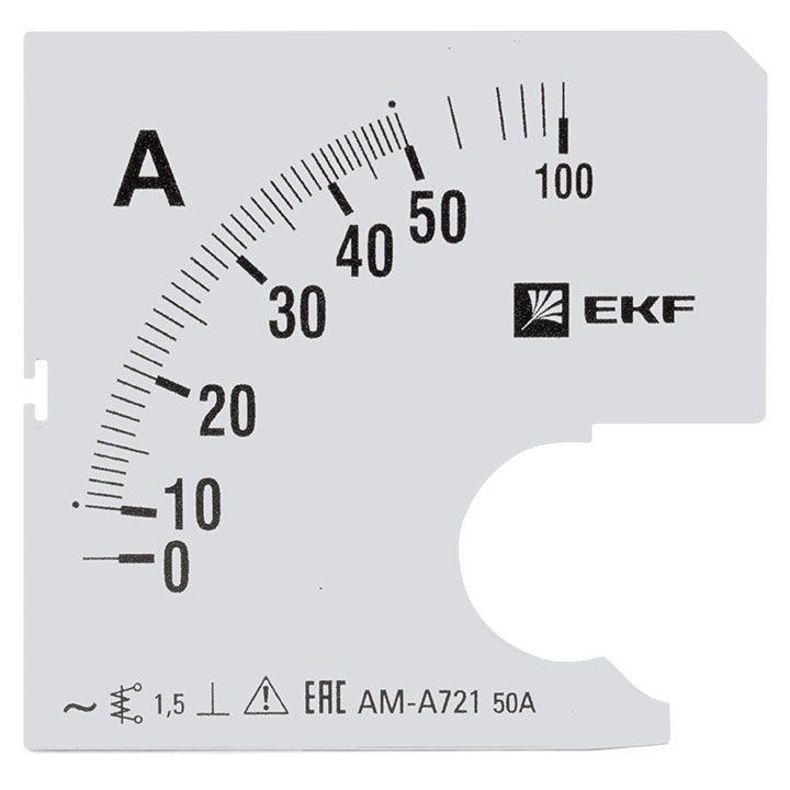 шкала сменная для a721 50/5а-1.5 proxima ekf s-a721-50 от BTSprom.by