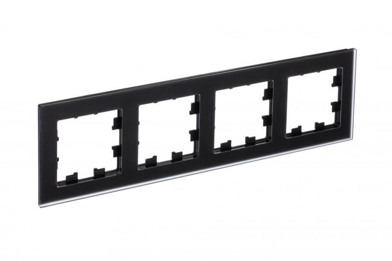 рамка 4-м atlasdesign nature матов. стекло черн. se atn331004 от BTSprom.by