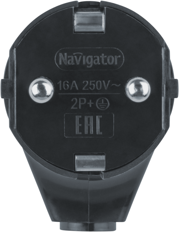  Вилка угловая 61 363 NCA-PL04-16A-E-BL с заземл. черн. Navigator 61363 фото в каталоге от BTSprom.by