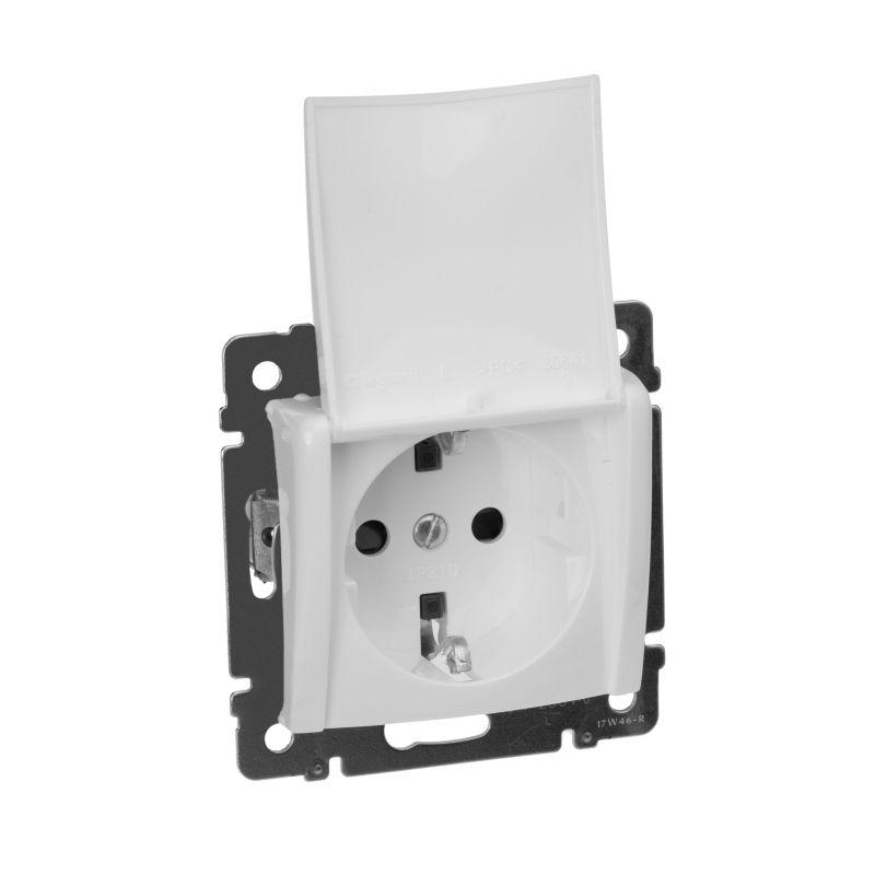 розетка 1-м сп valena 16а ip21 2p+e с заземл. защ. шторки с крышкой винты механизм бел. iek 774422 от BTSprom.by