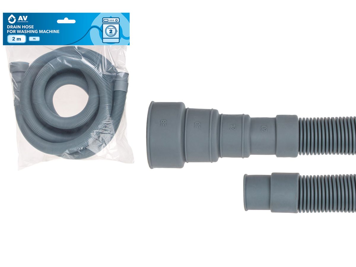 шланг сливной для стиральной машины 2,0 пэ, av engineering ave3403200 от BTSprom.by