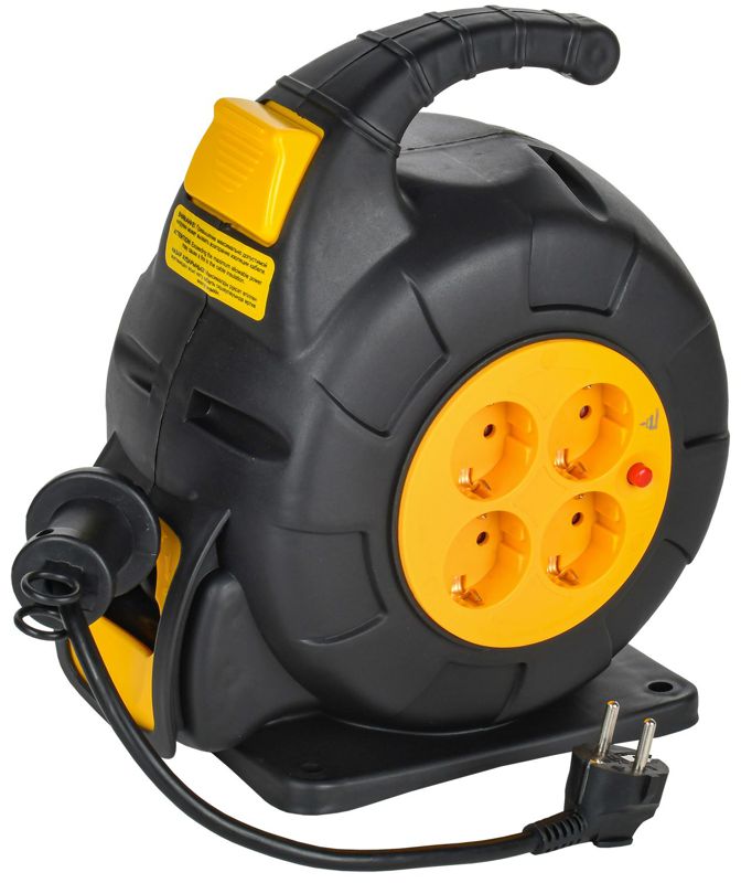 удлинитель на катушке twist 4х10м с заземл. автосмотка 16а ip20 пвс 3х1.5 iek tw-kp27-16-04-10 от BTSprom.by