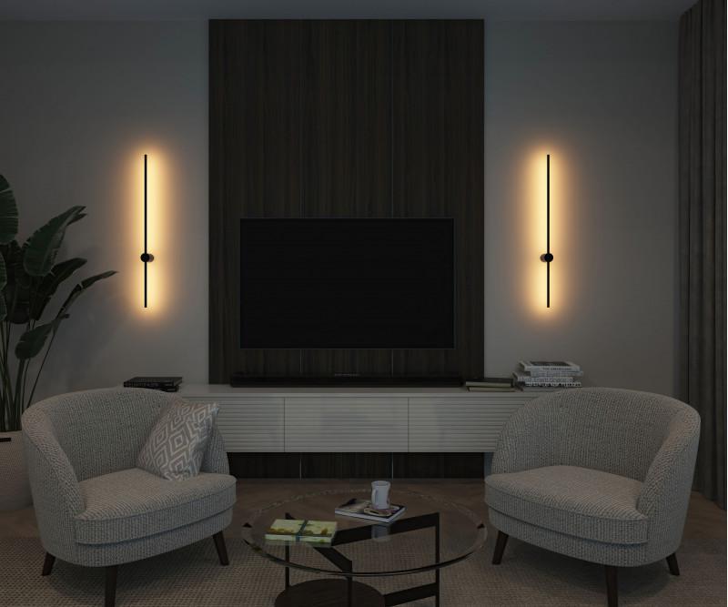  Бра 12Вт 3000К IP20 1000мм алюм. черн. DENKIRS 679473 фото в каталоге от BTSprom.by