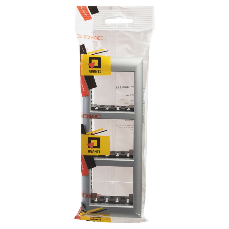  Рамка-суппорт 6мод. Avanti для "In-liner Front" серебр. металлик DKC 4404916 фото в каталоге от BTSprom.by