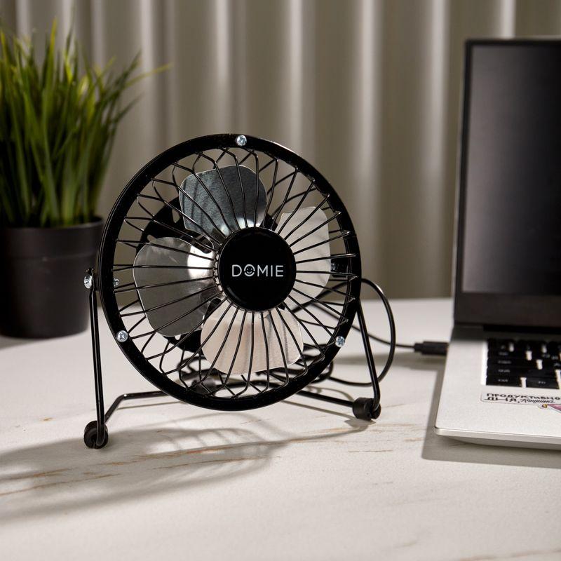  Вентилятор настольный (DX-4) USB черн. DOMIE 60-0225 фото в каталоге от BTSprom.by