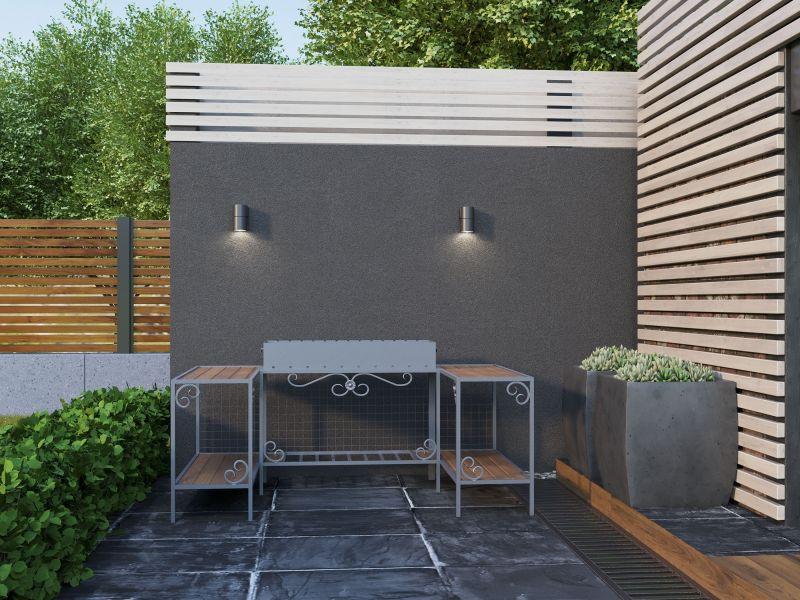  Светильник 5112 GU10 IP65 уличный настенный сер. IEK LT-UPU0-5112-GU10-1-K03 фото в каталоге от BTSprom.by