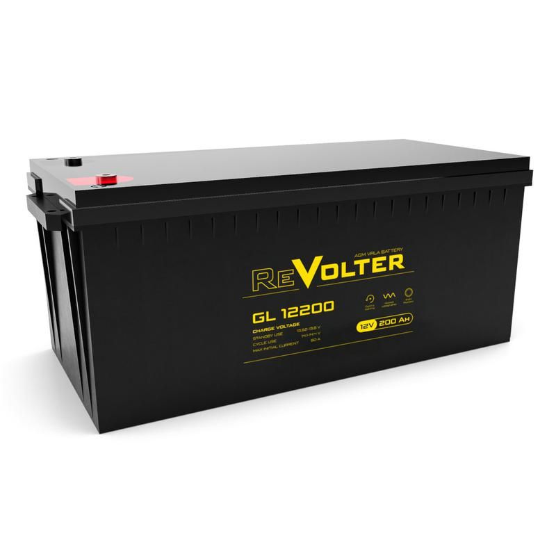 аккумулятор 12в 200а.ч gl 12200 revolter 4614040010022 от BTSprom.by